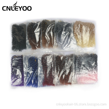 Factory Price Marlybob Kinky Curl Crochet Hair 8 Inch Factory Cheap Mali bob  Crochet Braiding Hair Extension